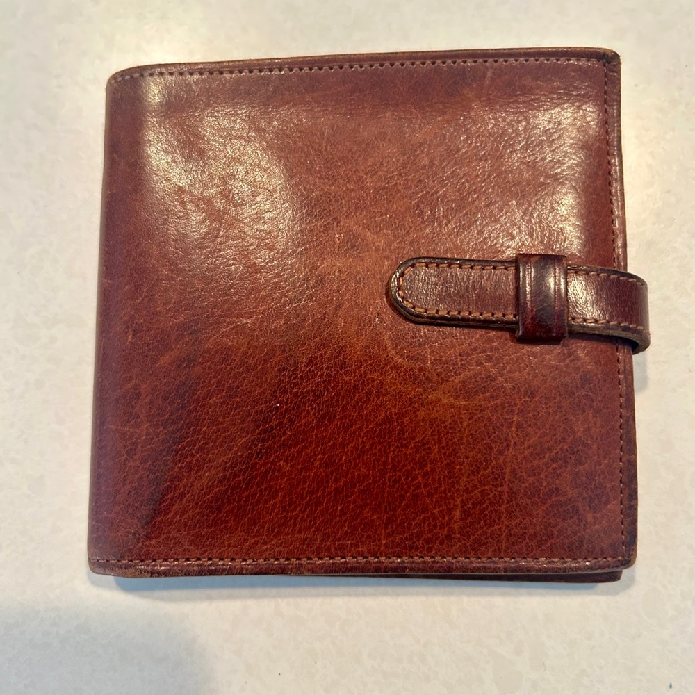 Coach Brown Leather Key & Card Holder